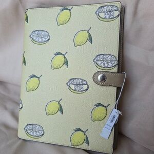 Coach Lemon Notebook Cover + insert